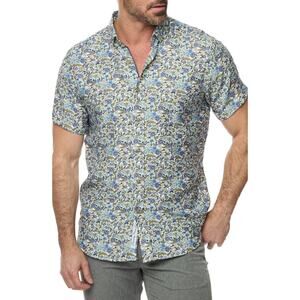 Robert Graham -2XL- Craso Tailored Fit Floral Short Sleeve Shirt NWT $158